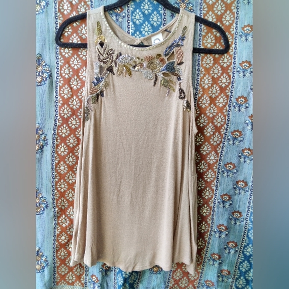 Akemi and Kin for Anthropologie embroidered tank top - Picture 1 of 6